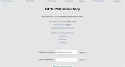 Desktop Screenshot of poidirectory.com